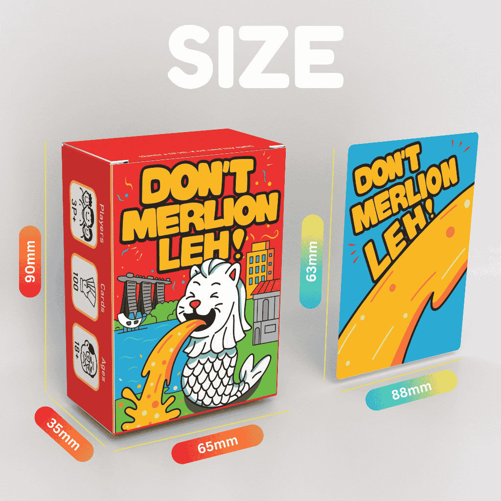 (Authentic) Don't Merlion Leh – Singaporean Drinking Card Game | Age 18+ | 3+ Players