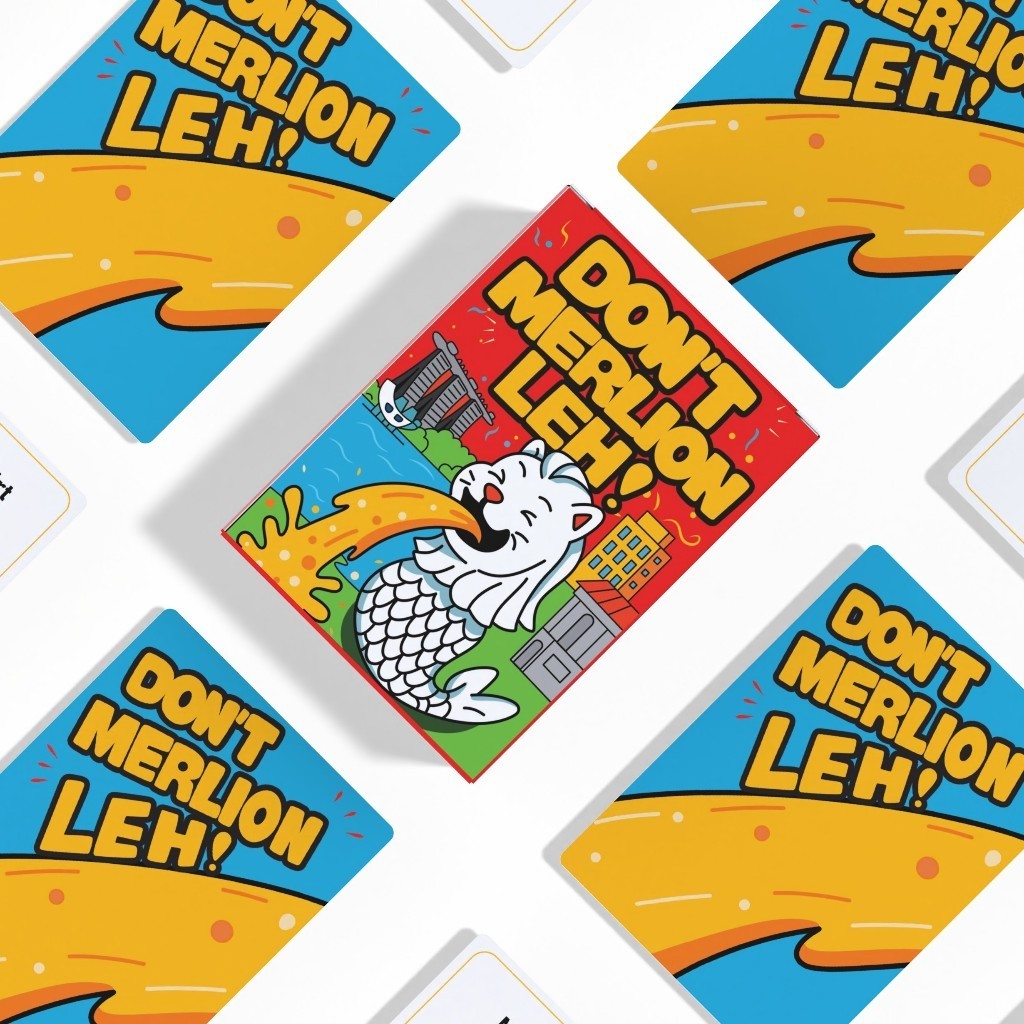 (Authentic) Don't Merlion Leh – Singaporean Drinking Card Game | Age 18+ | 3+ Players