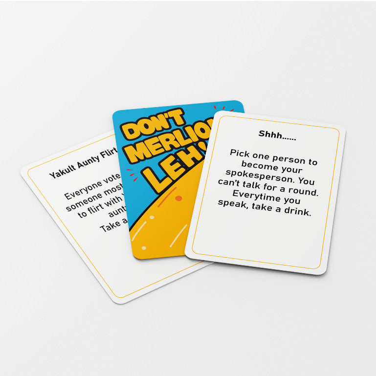 (Authentic) Don't Merlion Leh – Singaporean Drinking Card Game | Age 18+ | 3+ Players