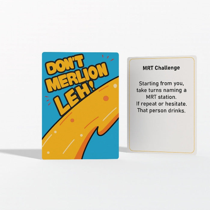 (Authentic) Don't Merlion Leh – Singaporean Drinking Card Game | Age 18+ | 3+ Players